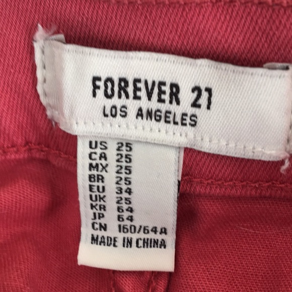 Forever 21 pink shorts - size 25 - Picture 3 of 3